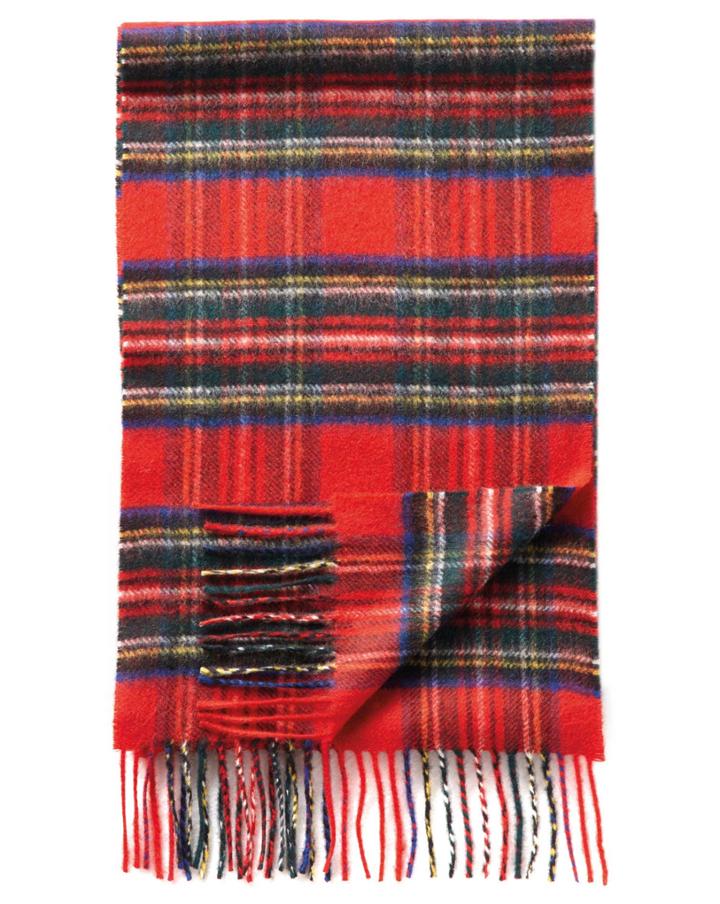 Charles Tyrwhitt Red Plaid Cashmere Scarf By Charles Tyrwhitt