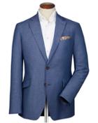 Charles Tyrwhitt Slim Fit Light Blue Italian Wool Wool Blazer Size 36 By Charles Tyrwhitt