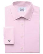 Charles Tyrwhitt Extra Slim Fit End-on-end Pink Cotton Dress Shirt French Cuff Size 14.5/33 By Charles Tyrwhitt