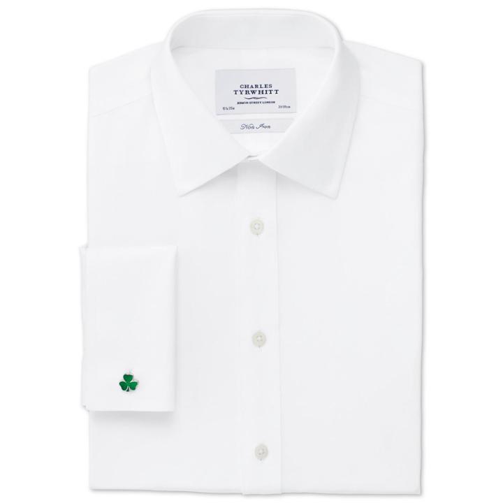 Charles Tyrwhitt Charles Tyrwhitt White Twill Non-iron Classic Fit Shirt (15 - 33)