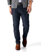  Dark Blue Slim Fit 5 Pocket Denim Jeans Size W30 L30 By Charles Tyrwhitt