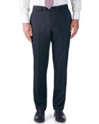 Charles Tyrwhitt Charles Tyrwhitt Airforce Blue Classic Fit End-on-end Business Suit Wool Pants Size W30 L38