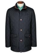 Charles Tyrwhitt Navy Quilted Cotton Jacket Size 36 By Charles Tyrwhitt