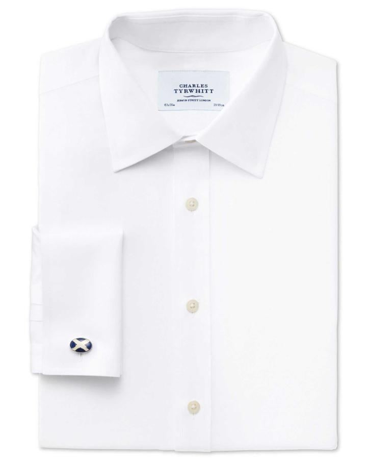Charles Tyrwhitt Charles Tyrwhitt Extra Slim Fit Non-iron Poplin White Shirt