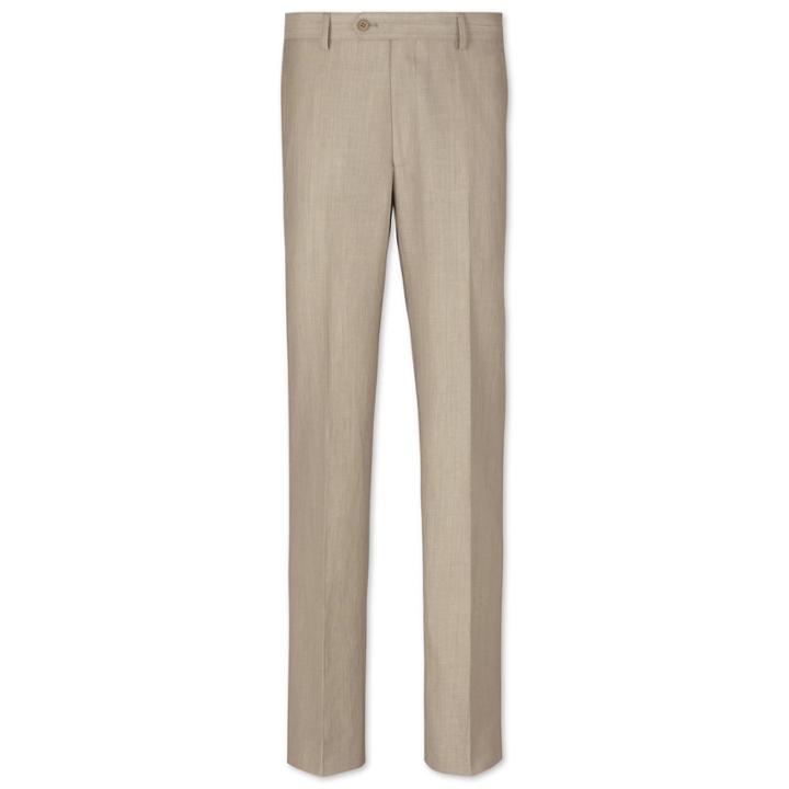 Charles Tyrwhitt Charles Tyrwhitt Stone Slim Fit Abercorn Wool Linen Suit Wool/linen Pants Size W32 L32