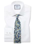  Classic Fit Egyptian Cotton Royal Oxford White Dress Shirt Single Cuff Size 15/33 By Charles Tyrwhitt