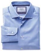 Charles Tyrwhitt Charles Tyrwhitt Classic Fit Semi-spread Collar Business Casual Sky Blue Egyptian Cotton Dress Shirt Size 15/33