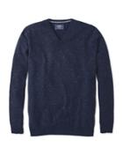 Charles Tyrwhitt Charles Tyrwhitt Navy Donegal V-neck Sweater
