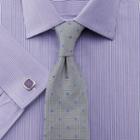 Charles Tyrwhitt Charles Tyrwhitt Classic Fit Bengal Stripe Lilac Cotton Dress Shirt Size 15/34