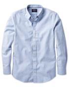 Charles Tyrwhitt Classic Fit Modern Oxford Sky Blue Fleck Cotton Casual Shirt Single Cuff Size Large By Charles Tyrwhitt