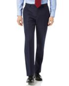  Navy Classic Fit Jaspe Business Suit Wool Pants Size W36 L32 By Charles Tyrwhitt