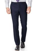 Charles Tyrwhitt Charles Tyrwhitt Navy Slim Fit Saxony Business Suit Wool Pants Size W30 L38