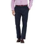 Charles Tyrwhitt Charles Tyrwhitt Navy Flat Front Slim Fit Non-iron Chinos (300)