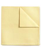 Charles Tyrwhitt Light Yellow Plain Classic Silk Pocket Square By Charles Tyrwhitt