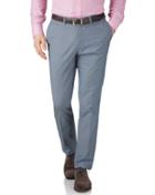 Charles Tyrwhitt Blue Chambray Extra Slim Fit Stretch Cavalry Twill Pants Size W36 L30 By Charles Tyrwhitt