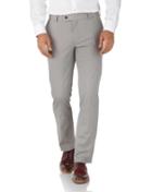 Charles Tyrwhitt Grey Slim Fit Stretch Cotton Chino Pants Size W30 L32 By Charles Tyrwhitt