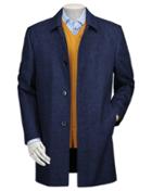  Blue Wool Car Wool Coat Size 36 By Charles Tyrwhitt