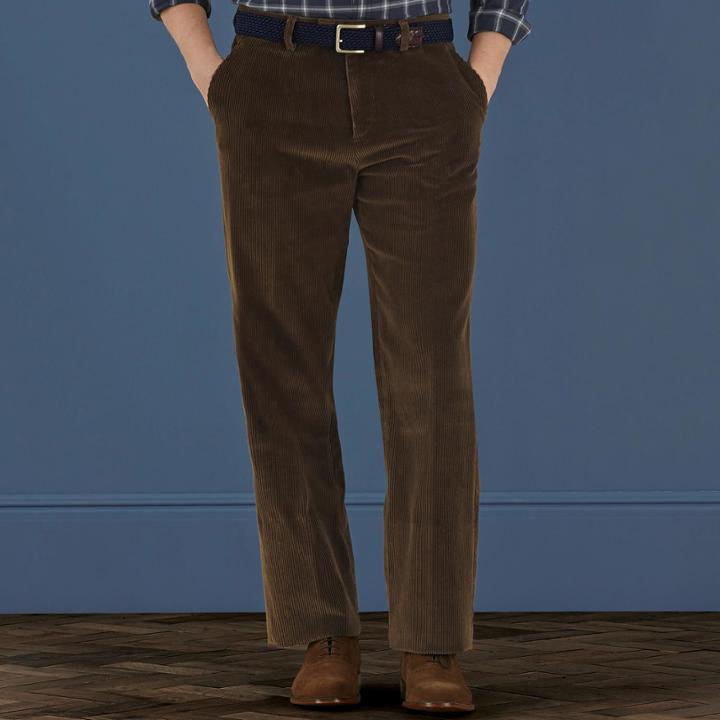 Charles Tyrwhitt Charles Tyrwhitt Olive Classic Fit Cord Cotton Tailored Pants Size W32 L32