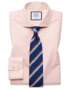  Classic Fit Non-iron Tyrwhitt Cool Poplin Peach Cotton Dress Shirt Single Cuff Size 15.5/35 By Charles Tyrwhitt