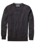  Charcoal Crew Neck Cashmere Sweater Size Medium By Charles Tyrwhitt