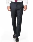 Charles Tyrwhitt Charles Tyrwhitt Blue Slim Fit British Puppytooth Luxury Suit Wool Pants Size W30 L38