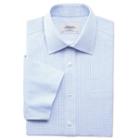 Charles Tyrwhitt Charles Tyrwhitt Sky Windsor Check Non-iron Short Sleeve Classic Fit Shirt (15)