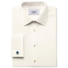Charles Tyrwhitt Charles Tyrwhitt Cream Silk Road End-on-end Classic Fit Shirt (15 - 33)