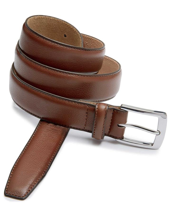  Tan Leather Smart Belt Size 32 By Charles Tyrwhitt