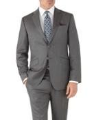Charles Tyrwhitt Grey Slim Fit Italian Suit Wool Jacket Size 42 By Charles Tyrwhitt