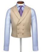 Charles Tyrwhitt Natural Adjustable Fit Morning Suit Wool Vest Size W42 By Charles Tyrwhitt