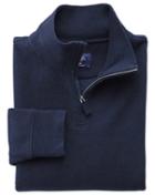 Charles Tyrwhitt Navy Half Zip Jersey Sweater Cotton Jacket Size Large By Charles Tyrwhitt
