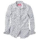 Charles Tyrwhitt Charles Tyrwhitt White And Navy Large Spot Print Shirt (10)