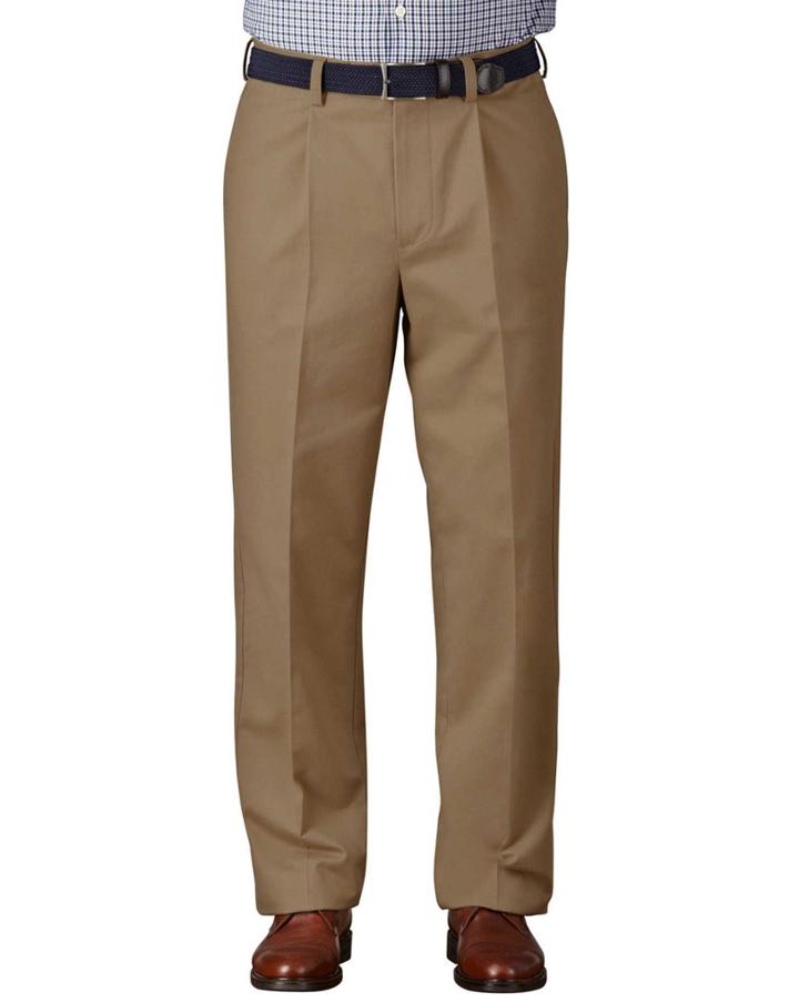 Charles Tyrwhitt Charles Tyrwhitt Tan Classic Fit Single Pleat Non-iron Cotton Chino Pants Size W30 L38
