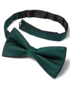 Charles Tyrwhitt Green Silk Classic Plain Ready-tied Bow Tie By Charles Tyrwhitt