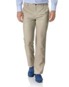  Stone Extra Slim Fit Easy Care Linen Tailored Pants Size W30 L30 By Charles Tyrwhitt