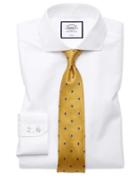  Extra Slim Fit Non-iron Spread Collar White Tyrwhitt Cool Cotton Dress Shirt Single Cuff Size 14.5/32 By Charles Tyrwhitt
