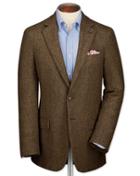 Charles Tyrwhitt Charles Tyrwhitt Slim Fit Tan Tweed Jacket