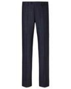 Charles Tyrwhitt Charles Tyrwhitt Navy Slim Fit Glen Check Business Suit Wool Pants Size W32 L38