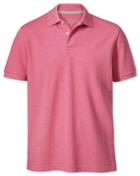 Charles Tyrwhitt Charles Tyrwhitt Dark Pink Pique Cotton Polo Size Large