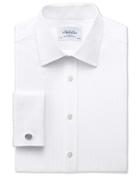 Charles Tyrwhitt Charles Tyrwhitt Extra Slim Fit Pima Cotton Herringbone White Dress Shirt Size 16/38