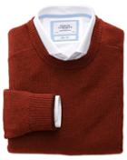 Charles Tyrwhitt Charles Tyrwhitt Copper Merino Cotton Crew Neck Wool Sweater Size Xxxl