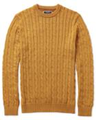  Yellow Pima Cotton Crew Neck Sweater Size Medium By Charles Tyrwhitt
