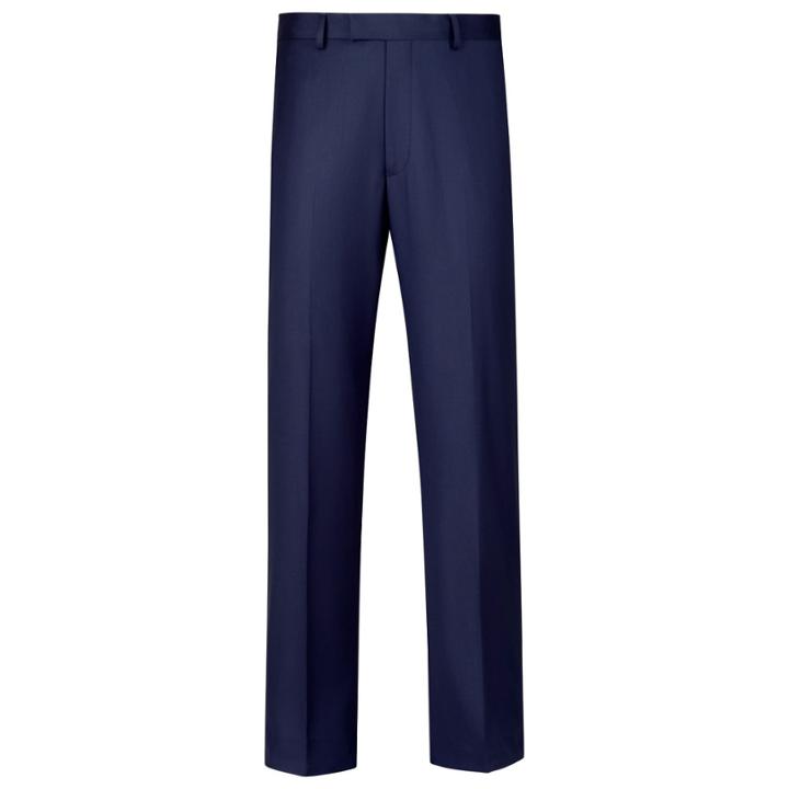 Charles Tyrwhitt Charles Tyrwhitt Royal Blue Clarendon Twill Classic Fit Business Suit Pants (30w X 38l Unfinished)