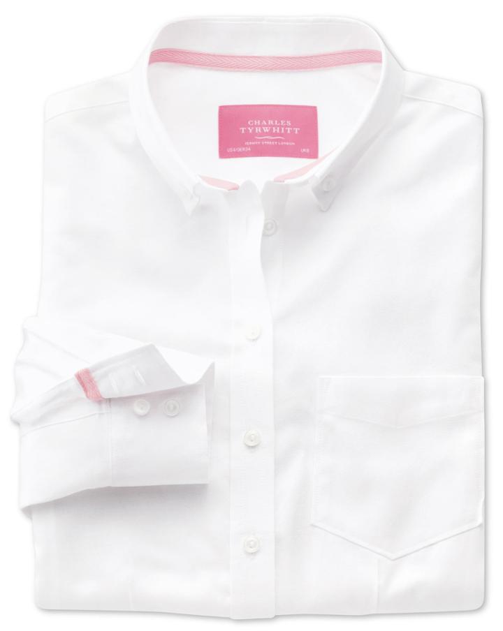 Charles Tyrwhitt Charles Tyrwhitt Women's Semi-fitted Cotton Oxford White Shirt