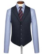 Charles Tyrwhitt Charles Tyrwhitt Indigo Saxony Business Suit Wool Waistcoat Size W36