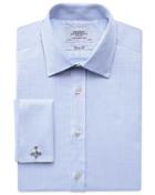 Charles Tyrwhitt Charles Tyrwhitt Classic Fit Egyptian Cotton Textured Dobby Sky Blue Dress Shirt Size 15/33