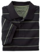 Charles Tyrwhitt Charles Tyrwhitt Classic Fit Navy Multi Striped Pique Polo Shirt