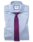  Super Slim Fit Non-iron Cotton Stretch Oxford Sky Blue Dress Shirt Single Cuff Size 14.5/32 By Charles Tyrwhitt