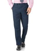 Charles Tyrwhitt Blue Classic Fit Twill Business Suit Wool Pants Size W32 L30 By Charles Tyrwhitt