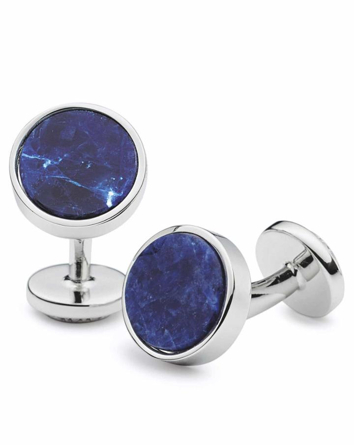 Charles Tyrwhitt Sodalite Stone Enamel Cuff Links By Charles Tyrwhitt